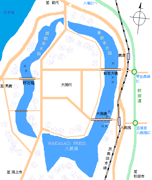 ワカサギmap八郎潟