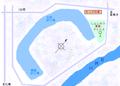 しのつ湖 温泉MAP