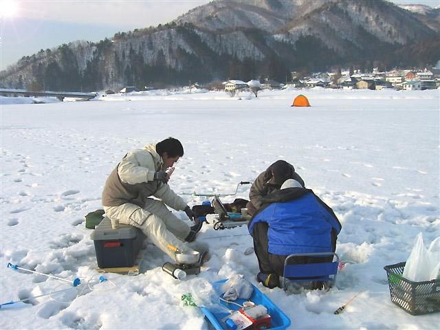 中綱湖 ワカサギ釣り