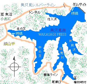 奥只見湖(銀山湖)釣りポイントマップ