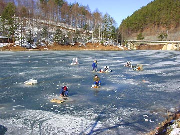 ワカサギ釣り