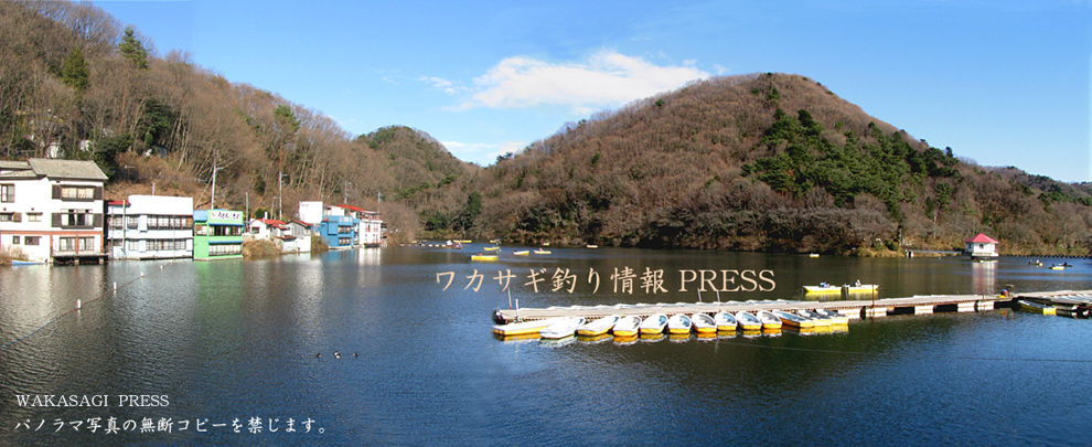 円良田湖のワカサギ釣り